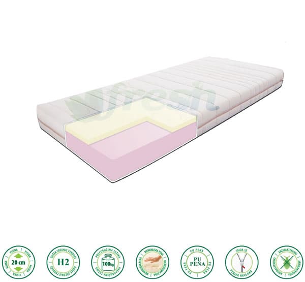 Dušek sa jezgrom od pene MemoForm 200x80x20