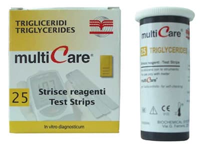 Dijagnostičke trake za trigliceride za aparat MULTICARE 25 kom