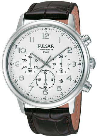 Pulsar muški ručni sat sa kožnom narukvicom PT3383