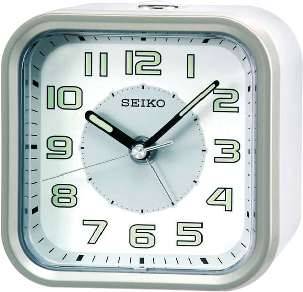 Seiko analogni stoni sat budilnik QHE038A