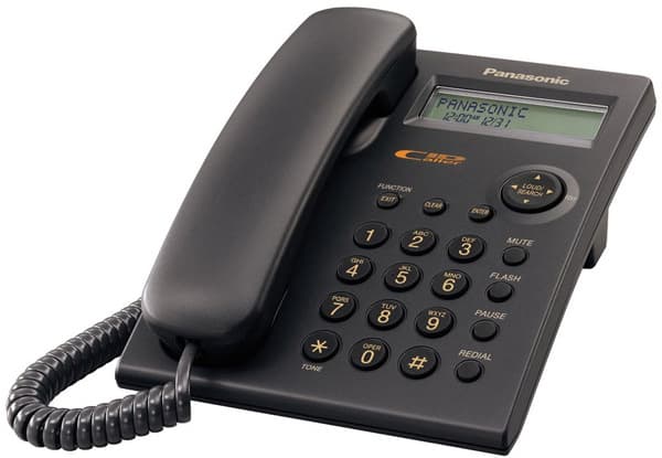 Fiksni žičani telefon Panasonic KX-TSC11 crni sa identifikacijom poziva