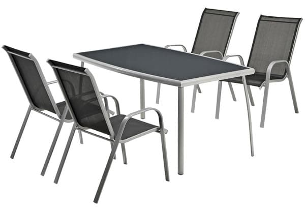 Baštenska garnitura Stellio siva