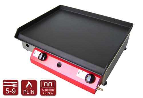 Plinski roštilj Gorenc Tradicija 51 Inox 51x40 2 gorionika Fe ploča