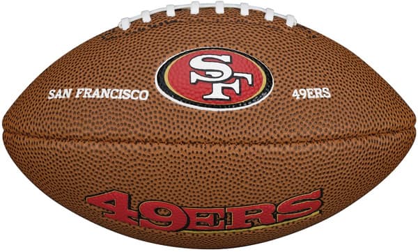 Wilson mini lopta za američki fudbal NFL Mini San Francisco 49ers WTF1533XBSF