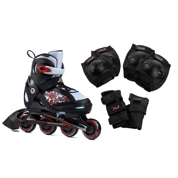 Podesivi roleri Stuf Skully LED sa štitnicima 121628 32-35