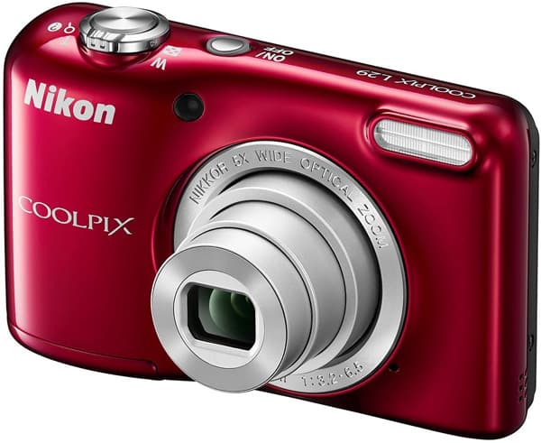 Nikon Digitalni Fotoaparat CoolPix L29 crvena