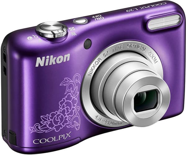 Nikon Digitalni Fotoaparat CoolPix L29 purple lineart