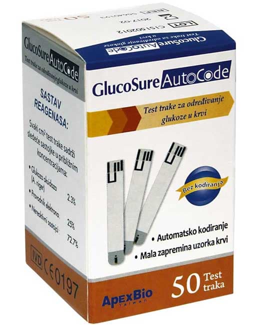 Test trake 50 kom za uredjaj GlucoSure AutoCode