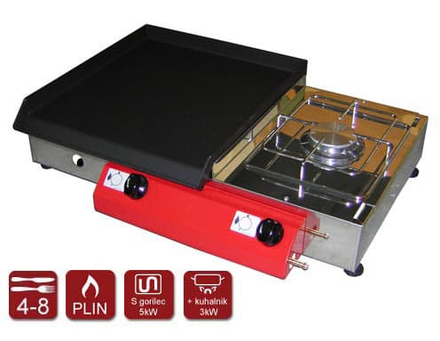 Plinski roštilj Gorenc Tradicija 65K Fe ploča i kuvalo