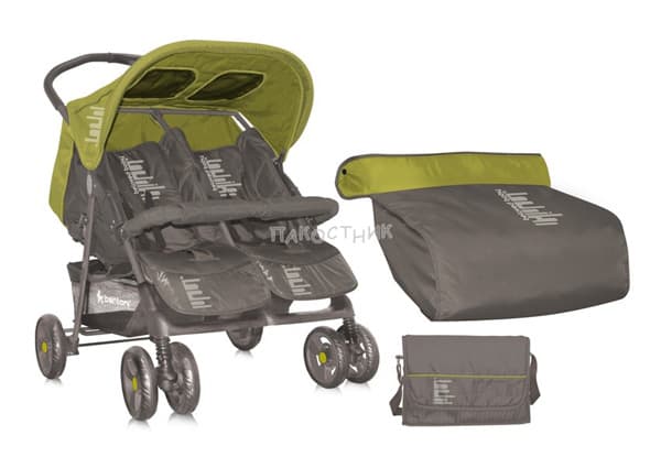 Bertoni Kolica za blizance Twin Apple Green Beloved Babies 10020071456