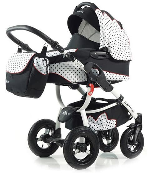 Tako Kolica za bebe Captiva 3u1 Set Polka Dots 01