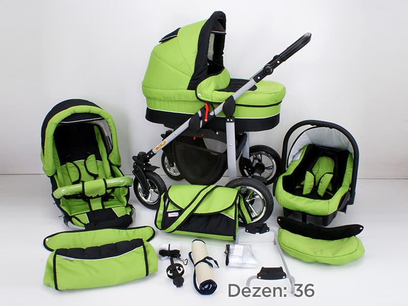 Kunert Kolica za bebe Silver Set 3u1 36