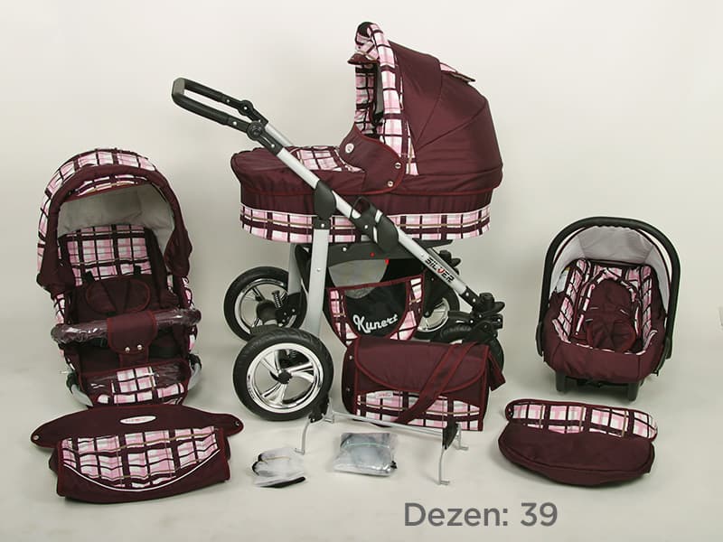 Kunert Kolica za bebe Silver Set 3u1 39