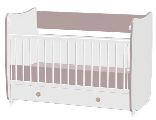 Lorelli Drveni krevetac za bebu Dream White Capuccino
