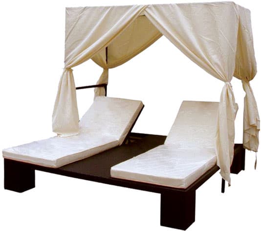 Dupla podesiva ležaljka sa baldahinom Maffay