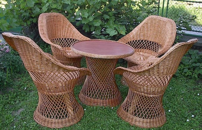 Pletena Baštenska Garnitura od Pruća Oevenum