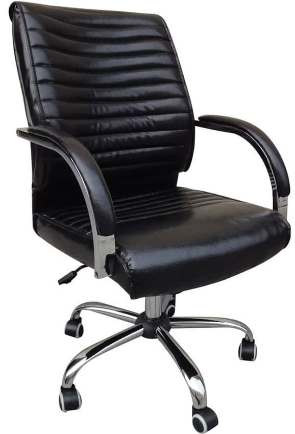 Kancelarijska Radna Fotelja Bergen Eko Koža Black