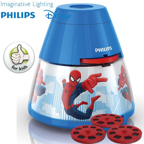 Lampa projektor Philips Disney Spiderman 71769/40/16