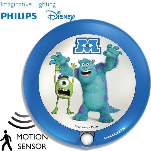 Lampa noćno svetlo sa senzorom pokreta Philips Disney Monsters University 71771/55/16