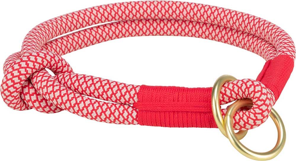 Ogrlica poludavilica za male pse Soft Rope red/cream veličina XS Trixie 1984303