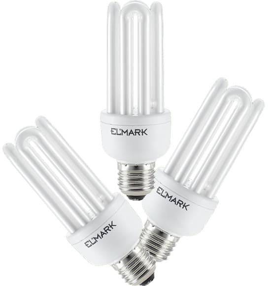 Štedljiva sijalica Elmark 4U/T3 23W E27 4000K  99216172 3kom.