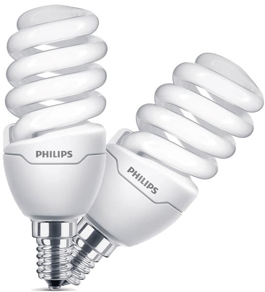 Štedljiva sijalica Philips Tornado T2 Slim 12W E14 WW PS264 2kom.
