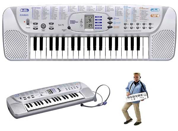 Casio SA-75 - dečija klavijatura sa mikrofonom