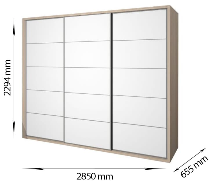 Klizni plakar Insert sa 3 krila