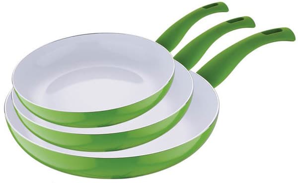 Bergner Keramički tiganji - Set od 3 kom Renberg green RB-1008-G