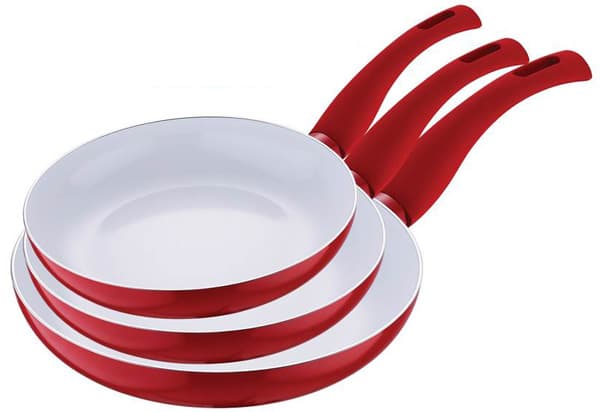 Bergner Keramički tiganji - Set od 3 kom Renberg red RB-1008-R