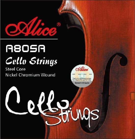 Set žica za violončelo Alice A805 A 1/2