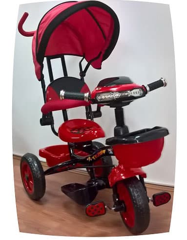 Dečiji tricikl sa tendom 403 crveni