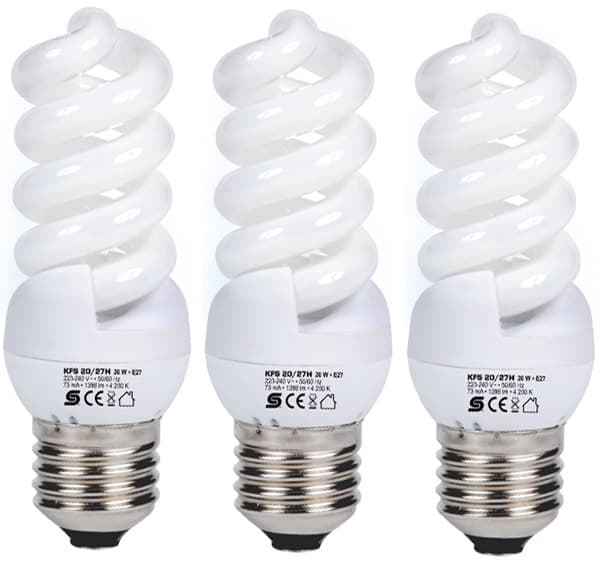 Štedljiva sijalica toplo bela 20W KFS20/27M 3 komada