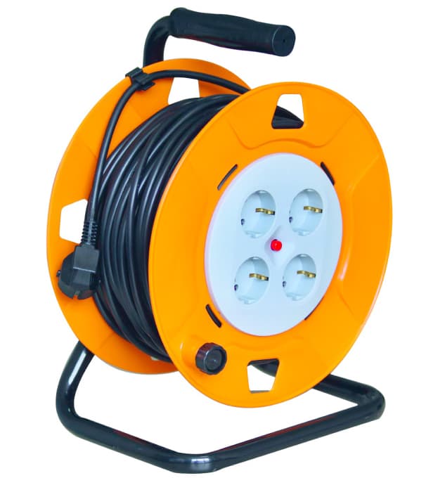 Produžni kabl na metalnoj motalici HJR4-40 40 m