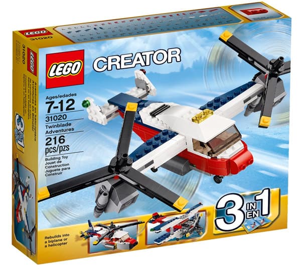 LEGO® Creator kocke 3u1 letelica Twinblade Adventures LE31020