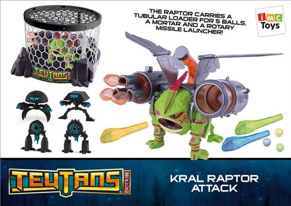 Teutans Set Za Igru i figura Kralov Raptor Napad IMC Toys IM 445185