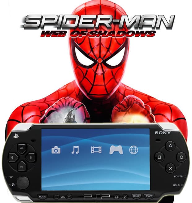 Sony PlayStation Portable Street konzola sa Spiderman Web of Shadows igricom