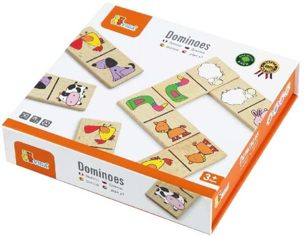 Drvene domine - životinje Viga Toys 59622