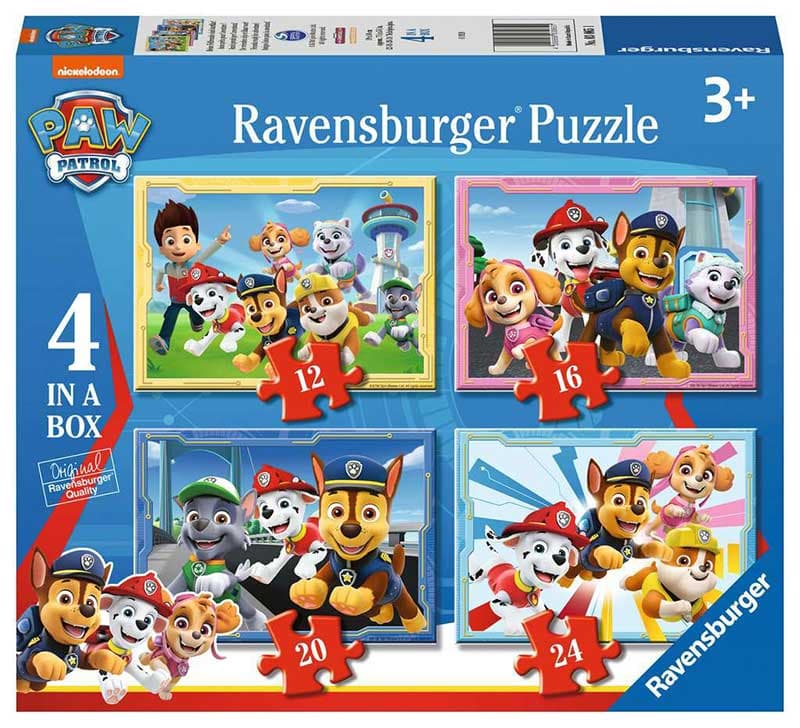 Puzzle slagalica za decu 4u1 Patrolne šape Ravensburger 03065