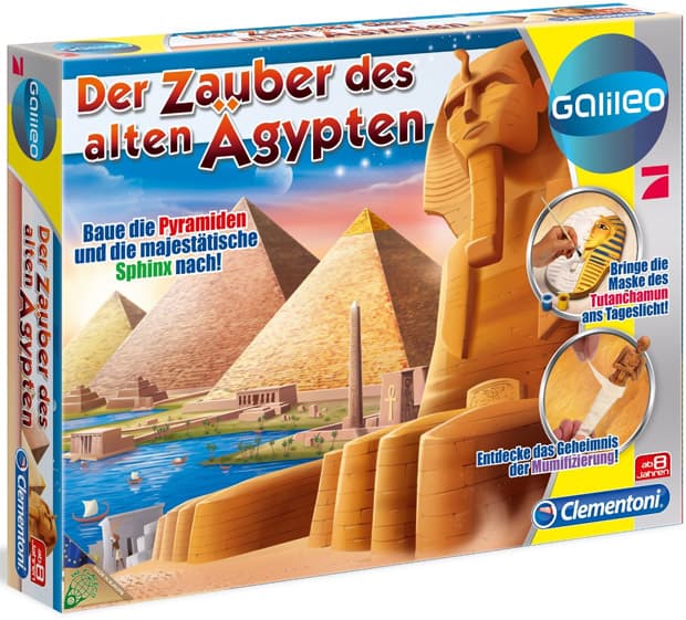 Edukativni set Stari Egipat Piramide, Sfinga, Faraon Tutankamon Clementoni 69271 28747