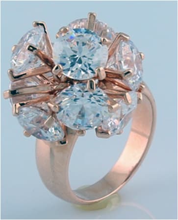 Ženski pozlaćeni prsten Extravaganza GPL-042