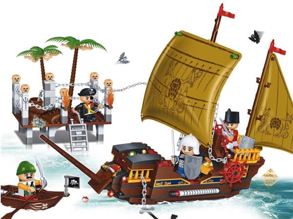 BanBao kockice Piratski brod 8707