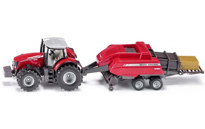 Siku Massey-Ferguson 8690 Traktor sa prikolicom za baliranje sena 1951