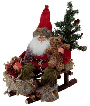 Deda Mraz na Sankama 24 x 18 x 30 cm
