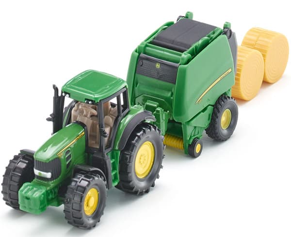 Siku Traktor John Deere 7530 sa mašinom za baliranje sena 1665