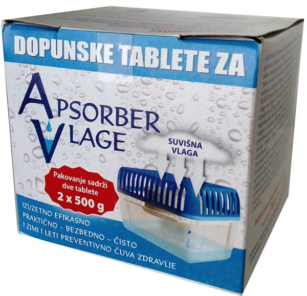 Tablete za apsorber vlage 2x500g
