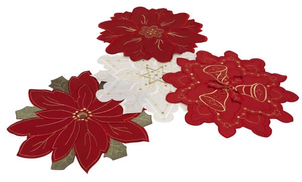 Podmetač Stolnjak Novogodišnji Cvet Ø25/30cm 5604800