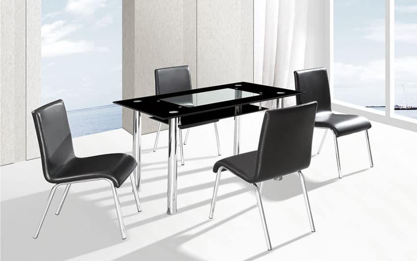 Trpezarijski Sto Dalia Staklo - Metal