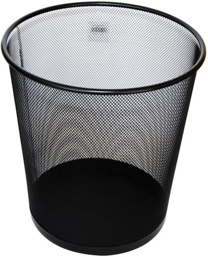 Korpa za otpatke žičana okrugla r295 x 360 mm crna 05KD10B