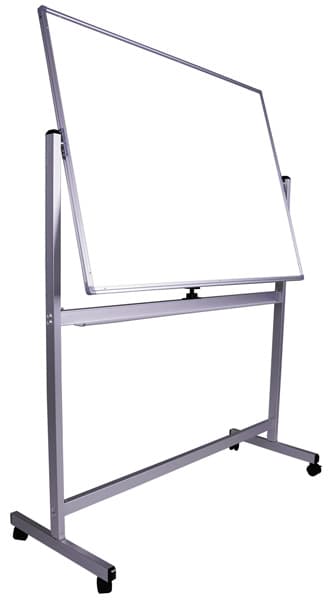 Bela tabla dvostrana 100 x 150 na stalku sa točkićima 09WS41